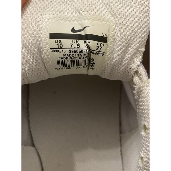 Nike Dart 8 Running Shoes Mens 10 White Blue Silver Athletic Sneakers 396050-100 - Picture 6 of 11